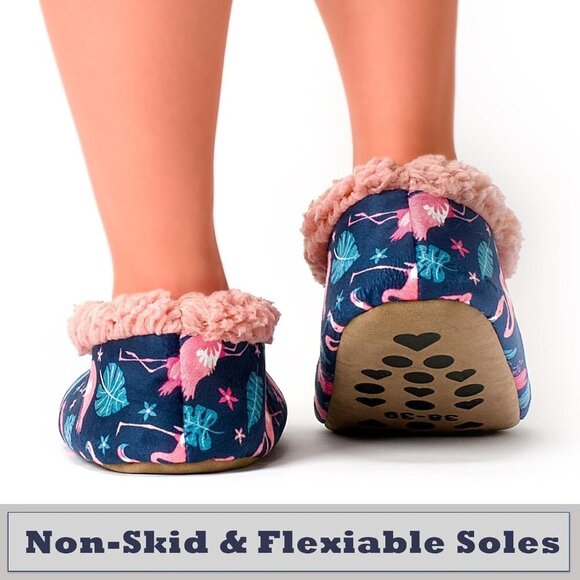 Fuzzy Indoor Slippers Women Cozy Warm Non-Slip Gift House Shoes - Picture 3 of 7